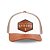 Boné Masculino Trucker Logo Brasão Bege Stouro - Imagem 2
