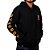 Moletom Com Zipper Masculino Preto e Laranja Stouro - Imagem 1