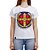 Camiseta Feminina Medalha de São Bento Branca Stouro - Imagem 2