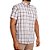 Camisa Masculina Xadrez Stouro Manga Curta - Branco e Rosas - Imagem 1