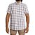 Camisa Masculina Xadrez Stouro Manga Curta - Branco e Rosas - Imagem 2