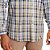 Camisa Masculina Xadrez Stouro Manga Longa - Azul e Amarelo - Imagem 3