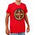 Camiseta Masculina Medalha São Bento Vermelha Stouro - Imagem 1