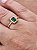 ANEL EM OURO 18K COM ESMERALDA E  20 DIAMANTES - Imagem 2