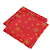 Kit 2 Guardanapos Lumine Natal 42cm x 42cm 100% Poliéster Tecido Oxford - Vermel - Imagem 5