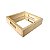 Bandeja espelhada em pinus alça reta 28x28x7cm - Imagem 1