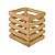 Caixote em pinus 37x37x30cm Natural - Imagem 1