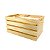 Caixote em pinus 50x30x25cm Natural - Imagem 1