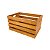 Caixote em pinus 50x30x25cm Imbuia - Imagem 1