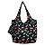 Bolsa Tote Gato Colorido Preta - Imagem 1