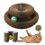 Brinquedo Arranhador Interativo Para Gatos c/ Bolinha com Guizo e Catnip Chalesco - Imagem 1