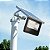 Kit C/ 4 Refletor Solar Led Holofote 6000K + Placas Solar + Controle - Imagem 5