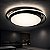 Plafon Led Redondo 50w Preto 3 Cores Bivolt Elegante - Imagem 2