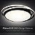Plafon Led Redondo 50w Preto 3 Cores Bivolt Elegante - Imagem 3