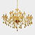 Lustre Luminária De Cristal Ambar 18 Braços Maria Tereza - Imagem 1