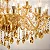 Lustre Luminária De Cristal Ambar 18 Braços Maria Tereza - Imagem 6