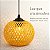Lustre Pendente Rattan Redondo Bambu Natural 20cm - Imagem 2