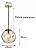 Lustre Pendente Bola Vidro Âmbar 25cm Moderno Luxo E27 - Imagem 7