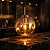 Lustre Pendente Bola Vidro Âmbar 25cm Moderno Luxo E27 - Imagem 2