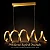 Lustre Pendente Led Moderno Espiral Dourado 50cm 3 Em 1 - Imagem 6