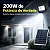 Refletor Holofote Solar 200w 6000k+placa Solar Prova D´água - Imagem 3