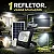 Refletor Holofote Solar 200w 6000k+placa Solar Prova D´água - Imagem 6