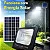 Refletor Holofote Solar 200w 6000k+placa Solar Prova D´água - Imagem 7