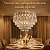 Lustre Pendente De Cristal Dourado 50cm Redondo Luxo - Imagem 6