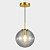 Pendente Bola Vidro Fumê 25cm Decorativo Moderno - Imagem 1
