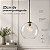 Luminária Moderna Pendente Bola Vidro Transparente Filamento 25cm Bivolt - Imagem 3