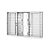 JANELA VENEZIANA MULTIFLEX GRADE QUADRICULADA BRANCO - 6 FOLHAS - Imagem 1