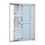 PORTA BALCÃO DE CORRER MULTIFLEX AÇO - 3 FOLHAS - BRANCO PRATIKA DIREITA - Imagem 1