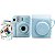 Kit Câmera Instax Mini 12 Azul com Bolsa e 10 filmes - Fujifilm - Imagem 1