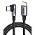 Cabo de Carregamento e Dados USB-C para USB-C de 90º 60W 3A 480Mbps - Ugreen US255 - Imagem 1