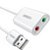 Adaptador de Áudio USB com Entrada P2 para Fone e Microfone - Ugreen US205 30143 - Imagem 1