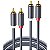Cabo de Áudio Estéreo RCA Hi-Fi de 3 metros - Ugreen AV104 10519 - Imagem 1