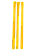 3 Cano Pedestal P/ Corrente Estacionamento + 3 Luvas Fixação Amarelo - Imagem 4