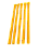 5 Cano Pedestal P/ Corrente Estacionamento + 5 Luvas Fixação Amarelo - Imagem 2