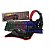 Kit Gamer Teclado Semi Mecânico RGB Mouse Headset e Mouse Pad 3600 DPI Profissional - Imagem 1