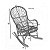 Cadeira De Balanço Em Vime Almofada - Imagem 2
