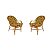 Cadeira de Vime para Sala, Varanda, Sacada kit com 2 peças - Imagem 1