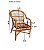 Cadeira de Vime Descanso para Sala varanda sacada kit c/ 2 - Imagem 2