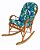 Cadeira Balanço adulto de vime Almofada - Imagem 1
