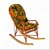 Cadeira Balanço de vime com Almofada - Imagem 1