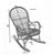 Cadeira Balanço de vime com Almofada - Imagem 7