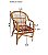 Cadeira De Vime Para Sala Varanda Cozinha Kit Com 2 Peças - Imagem 2
