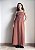 Vestido Longo Poá Marrom - Imagem 4