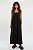 Vestido Longo Algodão Preto - Imagem 1