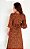 Vestido Dayse Envelope Marrom - Imagem 4