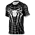 Camiseta Homem Aranha Preto Super Herói Tecido Dryfit - Imagem 1